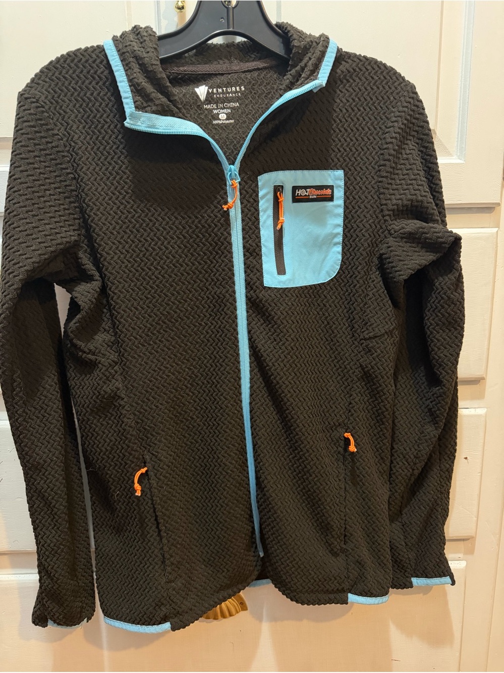 Hot Chocolate Run Venture Endurance Hooded Jacket Women’s Large Full Zip
